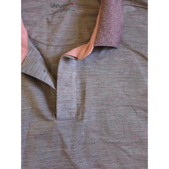 👕 Men's Untuckit “Hennifer” Short Sleeve Polo in Rose Heather - Picture 2 of 7
